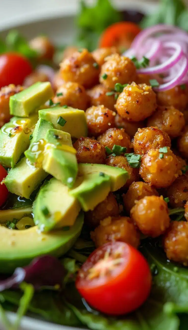 BBQ Chickpea Salad with Avocado Recipe for Lunch