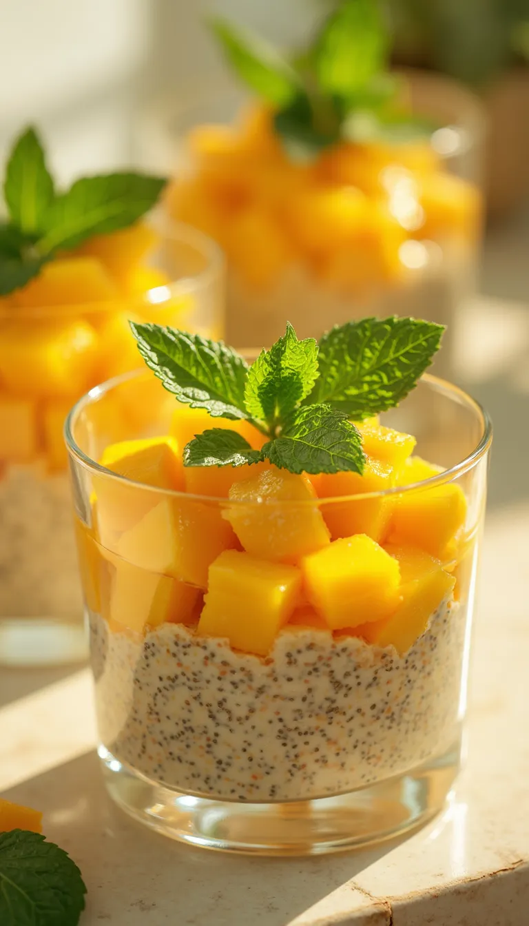 Chia Seed Pudding with Mango Recipe for Breakfast