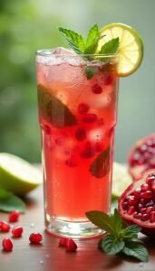 Pomegranate Green Tea Spritzer Recipe for Anytime