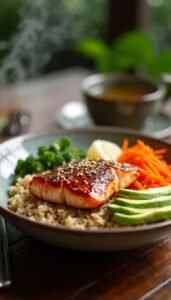 This Teriyaki Salmon Bowl Recipe is Better Than Any Poke Place